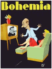 402185 Bohemia cover Husband mad at TV WALL PRINT POSTER US