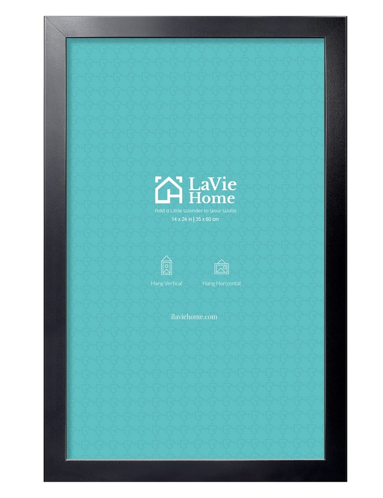 LaVie Home 14 x 24 Picture Frame, 24×14 Poster Frame with High 14×24, Black
