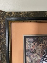 Home Interiors and Gifts Zebra Framed Print by Sam Mattox Square Multicolor Art