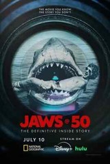 A Jaws 50th anniversary Poster – Wall Decor. Poster No Frame