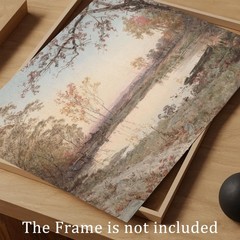 Vintage Wall Art, Farmhouse Wall Decor Fall Pond Wall Painting Canvas Prints …