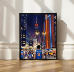 Handcrafted New York Basketball Playoffs Print, Jalen Brunson