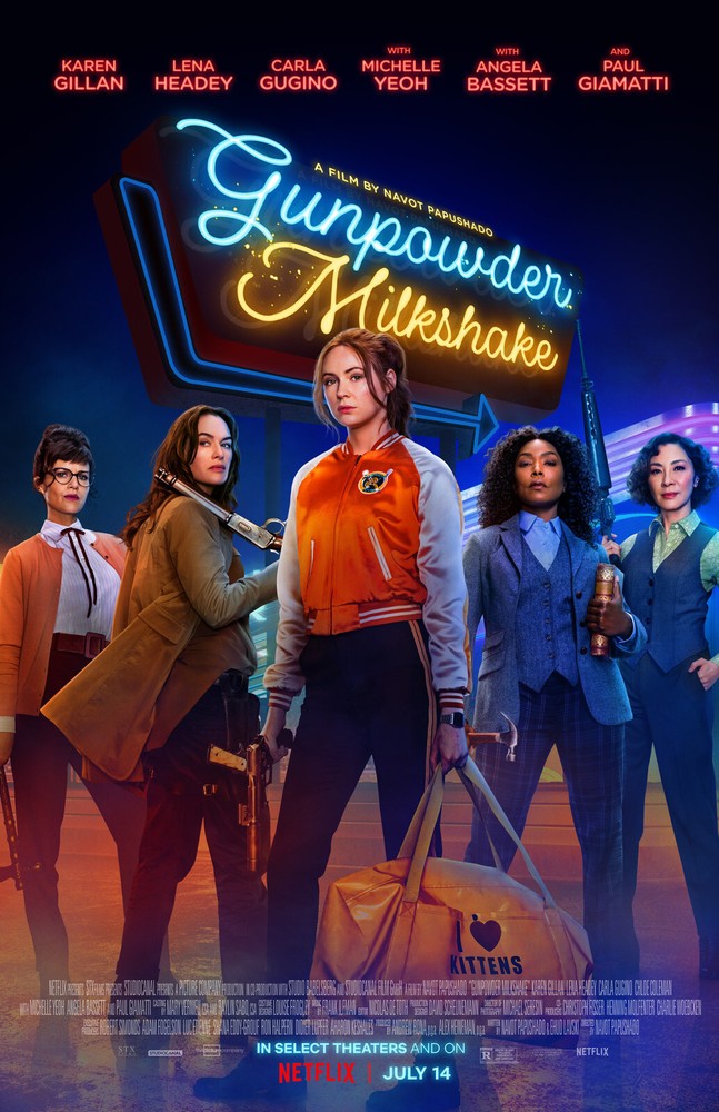BB1777 Gunpowder Milkshake Film 2021 Cast Movie Poster 11×17