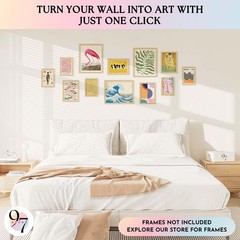 97 Decor Artsy Eclectic Wall Art – Boho Maximalist, UNFRAMED, Global