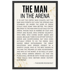 The Man in the Arena Motivational Unframed Poster 11×17 Print Office Home Decor