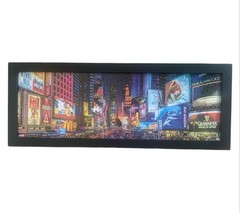 New York Times Square Paper Cut Framed Puzzle Art Lights On Broadway 11” x 29”