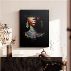 Black Women Canvas Wall Art Framed Artwork Prints Posters Painting Wall Decor…