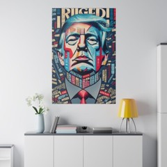 «The System Is Rigged» Vertical 32×48 Canvas Art Wall Decor