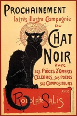 Le Chat Noir The Black Cat French Wall Art Nouveau Art Print Poster 24×36