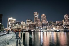 BOSTON MASSACHUSETTS Skyline City Buildings Poster Picture Photo Banner Print