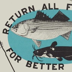 Map of Central California Striped Bass Fishing Grounds and Waterways c. 1952