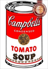 ANDY WARHOL CAMPBELLS TOMATO CAN SOUP PAINTING WALL ART PRINT PREMIUM POSTER