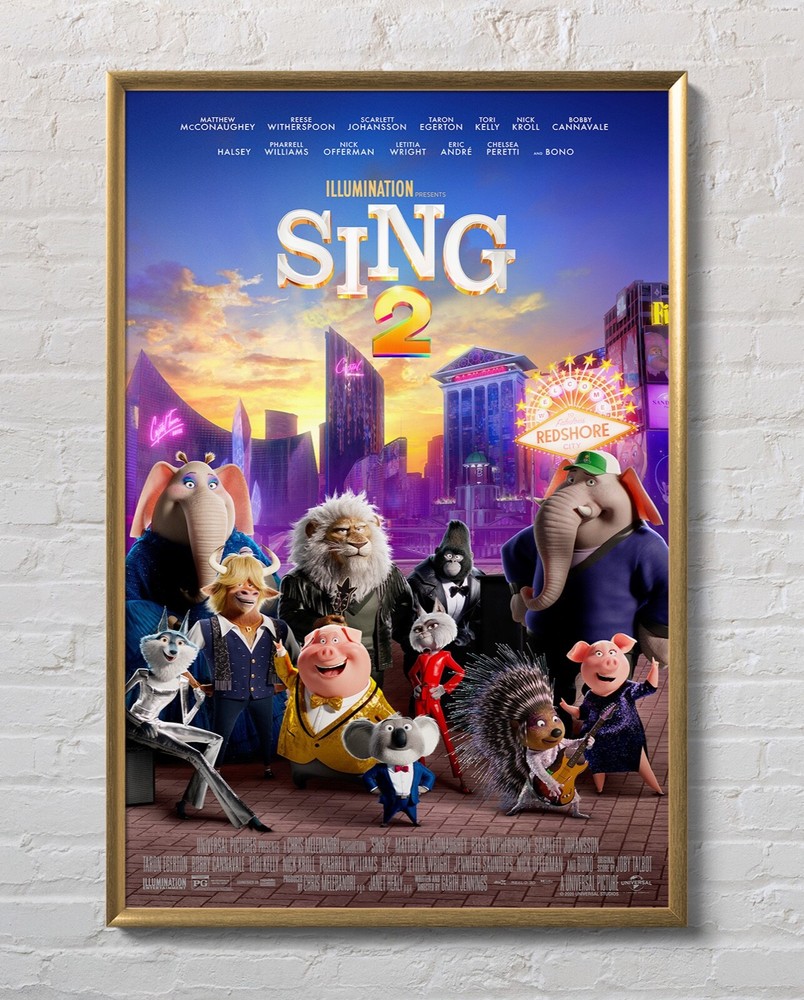 Sing 2 2021 Movie Poster 24″x36″ Glossy 21045