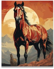 Horse Poster Art for Bedroom Horse Prints Wall Decor 11×14 Inches (Unframed)