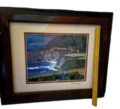 Walt Day Signed Big Sur Bixby Bridge 8×10″ Photograph Framed 17×14″ California