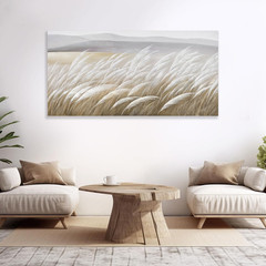 Wall Art Plant Home Decor Reed Canvas Art Wall Decor Nature Picture Wall Decor F