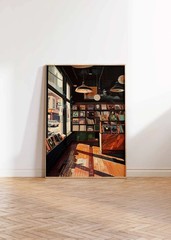 Retro Record Store Poster Unframed Vinyl Music Wall Art Print