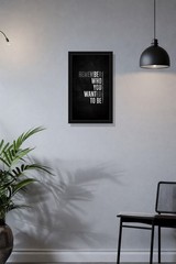 Motivational Poster Framed Wall Art Office Decor Inspirational Quote 9×13 inch