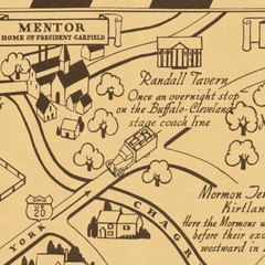 Cleveland, Ohio Pictorial City Map «Cleveland is Calling You» circa 1933