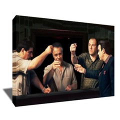 The Sopranos TONY SOPRANO Salute Poster Photo Painting Artwork on CANVAS Art