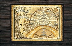 Lunathion City Map | Crescent City Fan Art Print | Sarah J. Maas Inspired Art