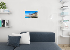 Nyhavn District Copenhagen Denmark Photo Art Print Poster 18×12