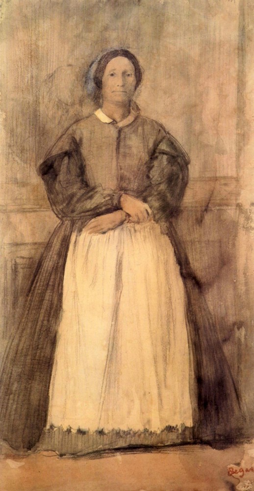 Portrait of Rosa Adelaida Morbilli by Edgar Degas Giclee on Canvas