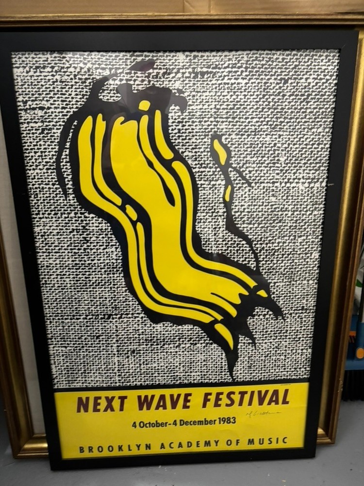 ROY LICHTENSTEIN Next Wave Festival 36″ x 24″ Poster 2002 Hand Signed