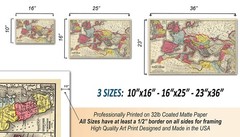 1875 Roman Empire Map – History Gifts For Men Women Teachers – History Of The…