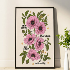The Seeds of Liberation Print Poster Home Decor