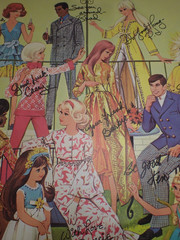 RARE Vintage Mattel Barbie Doll Family Portrait 8.5 x 11 Original Print
