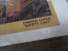 Serigraph Safety Last Harold Lloyd Movie Cinema Film Poster Art 9″ X 7″ Picture