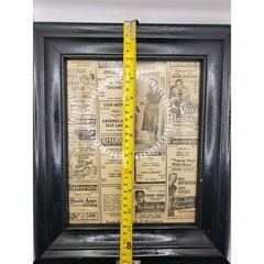 Vintage 1950s Oklahoma Newspaper Collage Display – Drive-In & Cinema Memorabilia