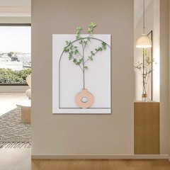 20W Plants Decor Electric Sandstone Painting Wall Decoration with LED Light