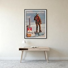 Marlboro Man 1971 Vintage Advertising Poster Come To Where The Flavor – Unframed