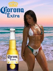 Mexican Girl Vintage Beer Poster Corona Extra Beer 18×24 in sexy girl beer art