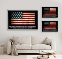 Military Officer Oath of Office American Flag 24×36 11×17 In Poster