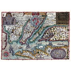 Historic State Map – Virginia – 1636 – Vintage Wall Art