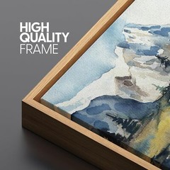 Wall26 Alpine Reflections Framed Wall Art Mountain Views Abstract Canvas Print
