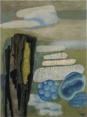 In the Fog Toyen 1929 Art Print Czech Surrealist Abstract Cloud Forms Dreamscape