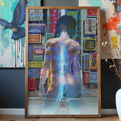 Large 16×24 Ghost In The Shell Poster 1995 Retro Style Cinema Film Art Print