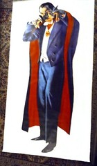 Rare 6 foot DRACULA full body vinyl print retro horror