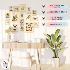Large 11×14 Vintage Botanical Wall Art Decor Plant Posters For Room Aesthetic
