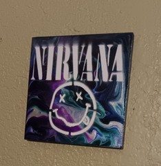 Nirvana Smiley Face Psychedelic Acrylic Art – Original Painting