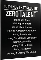 8×10 Unframed Leadership Quote Print – Discipline & Motivation for Workspaces