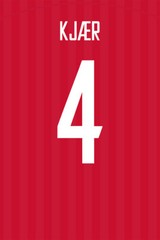 Denmark #4 Simon Kjaer World Soccer Championship Wall Art Decor – POSTER 20″x30″