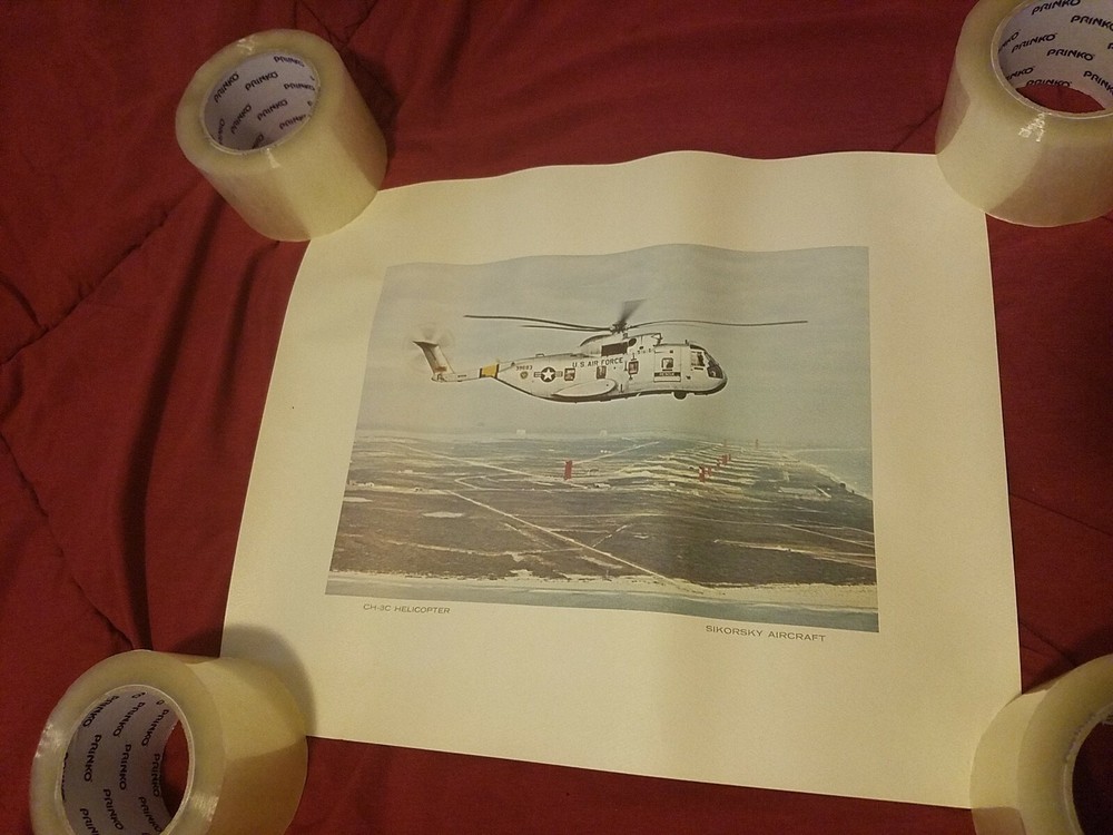 Vintage Sikorsky Helicopter Poster – Measures 17×14 Print Aircraft