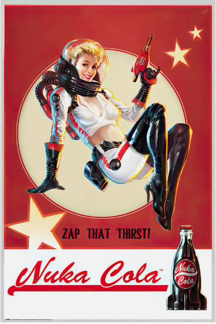 Fallout 4 – Gaming Poster / Print (Nuka Cola Girl)