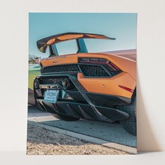 Lamborghini Rear View Sports Cars Wall Art Poster Print