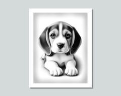 BEAGLE PUPPY Dog Photo Picture Pet Print in 8×10 or 11×14 WB8b